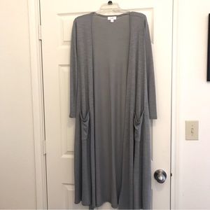 LULAROE Gray LS Sarah